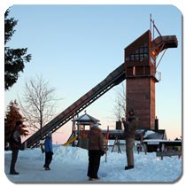 Die große Schanze auf dem Wurmberg bei Braunlage. (Foto: Denis Wollenhaupt)